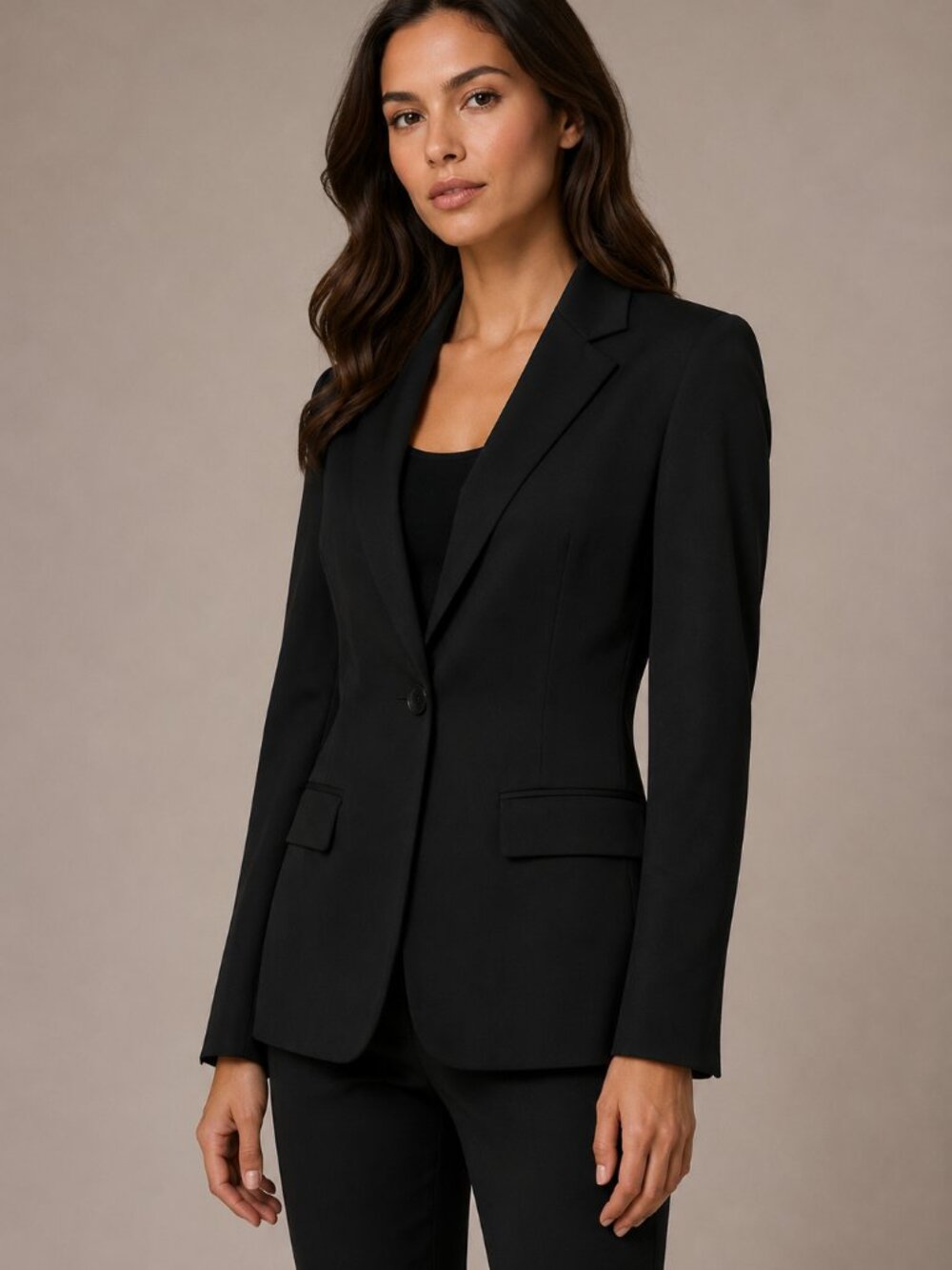 Liz Claiborne Women’s Size 4 Black Tailored Stretch Blazer Career